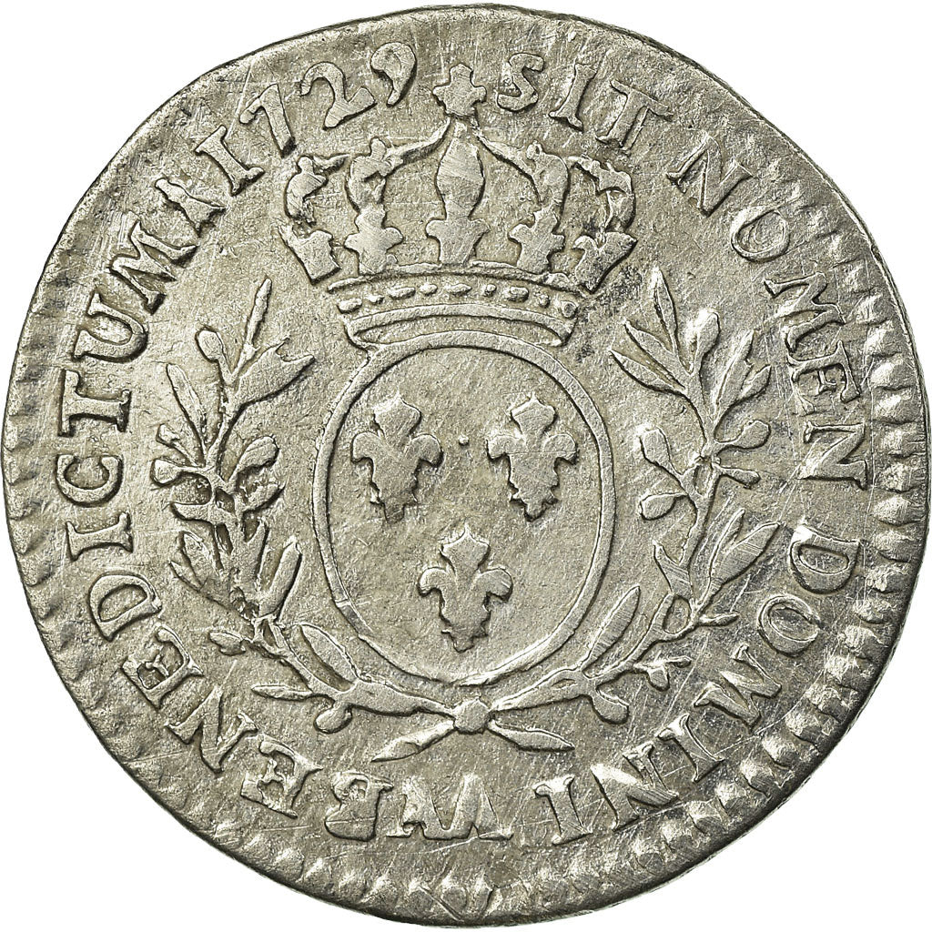 Moeda, França, Louis XV, 1/10 Écu aux branches d'olivier, 12 Sols, 1/10 ECU