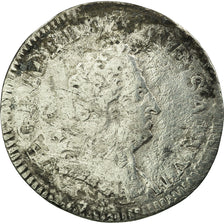 Moneda, Francia, Louis XIV, 5 Sols, 1/16 ECU, Paris, BC, Plata