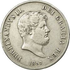 Coin, ITALIAN STATES, NAPLES, Ferdinando II, 120 Grana, 1857, VF(30-35), Silver