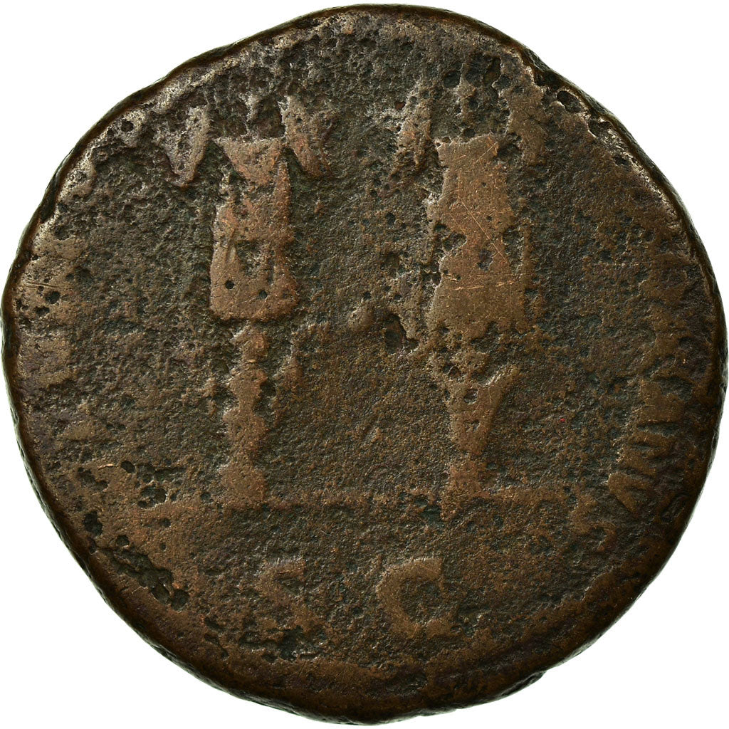 Coin, Trajan, As, Roma, F(12-15), Copper, RIC:manque
