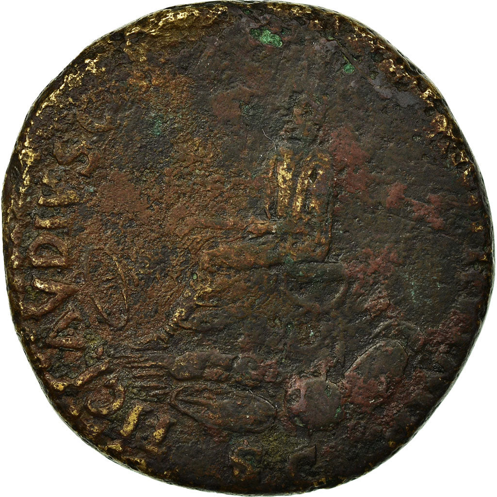 Moneta, Nero Claudius Drusus, Sesterzio, Rome, MB, Bronzo, RIC:93