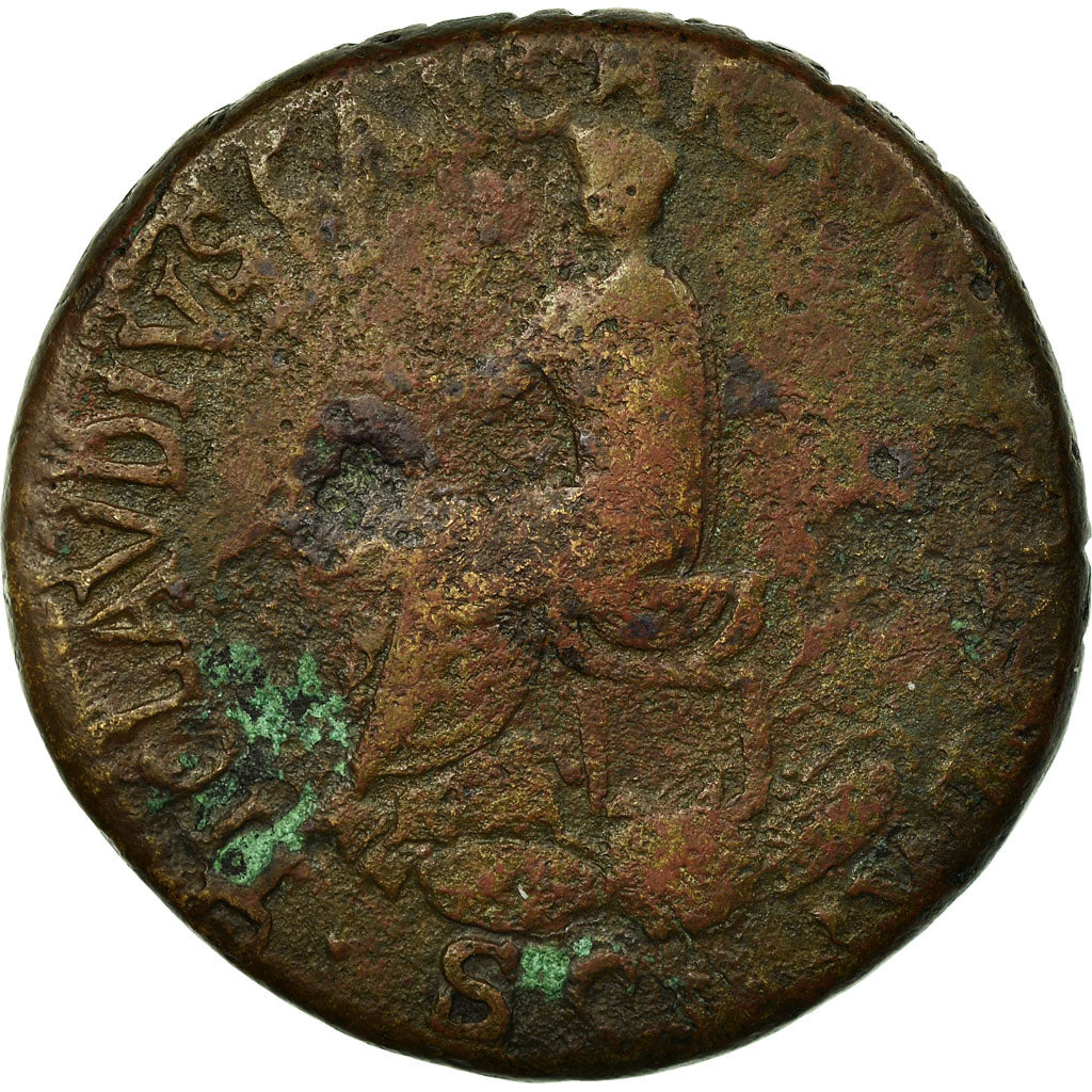 Coin, Nero Claudius Drusus, Sestertius, Rome, VF(30-35), Bronze, RIC:93
