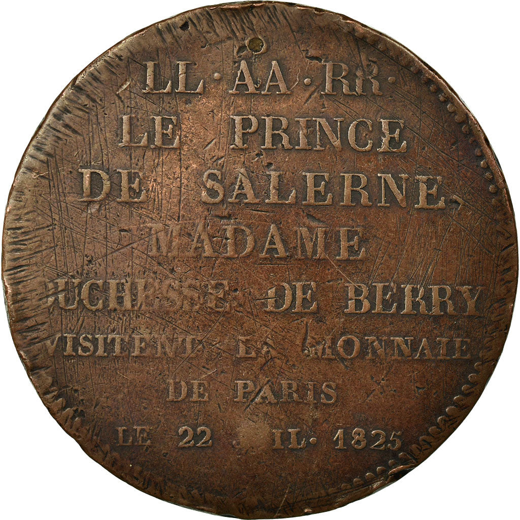 Coin, France, 5 Francs, 1825, Paris, EF(40-45), Bronze