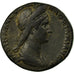 Coin, Sabina, Sestertius, Roma, AU(55-58), Copper, RIC:1036