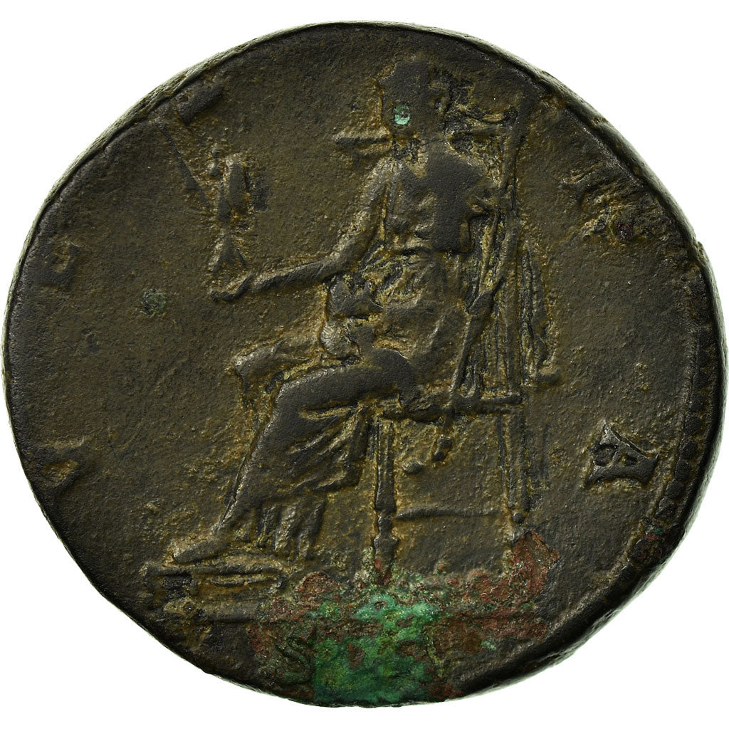 Coin, Sabina, Sestertius, Roma, AU(55-58), Copper, RIC:1036