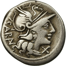 Coin, Atilia, Denarius, Rome, VF(30-35), Silver, Crawford:214/1b