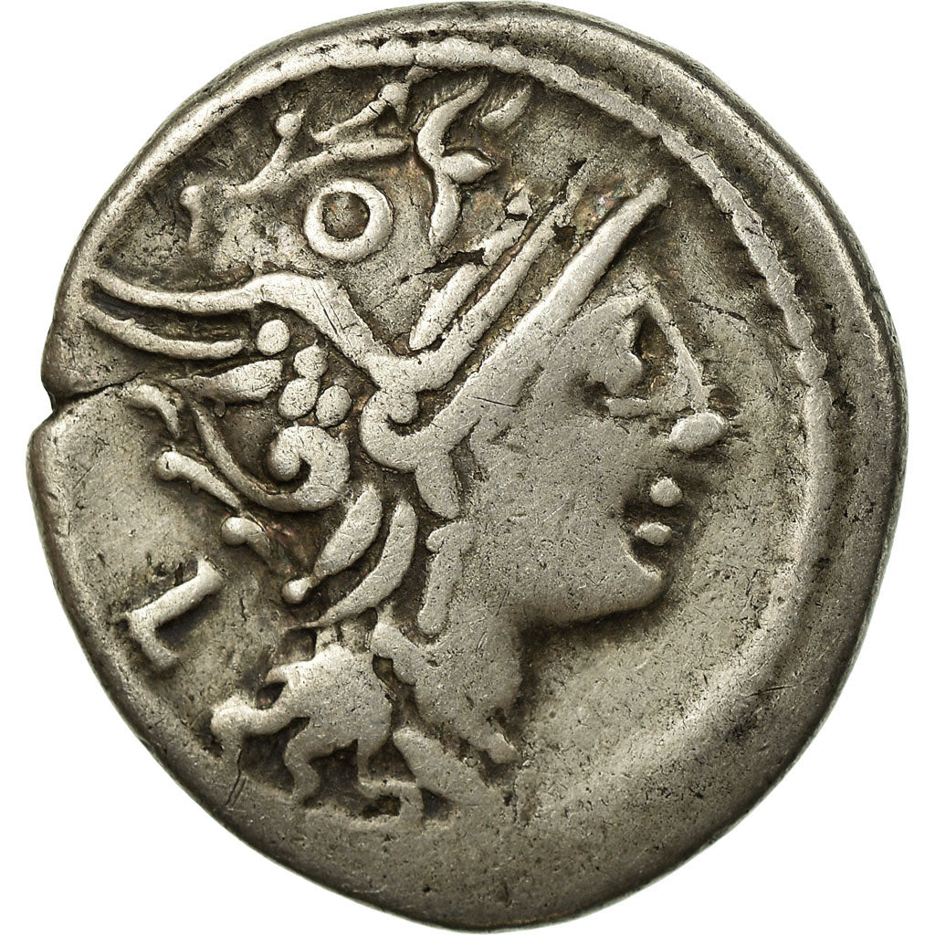 Coin, Fundania, Denarius, Rome, VF(30-35), Silver, Crawford:326/1