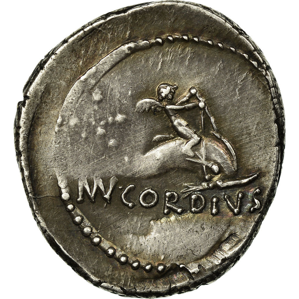 Coin, Cordia, Denarius, Rome, VF(20-25), Silver, Crawford:463/3