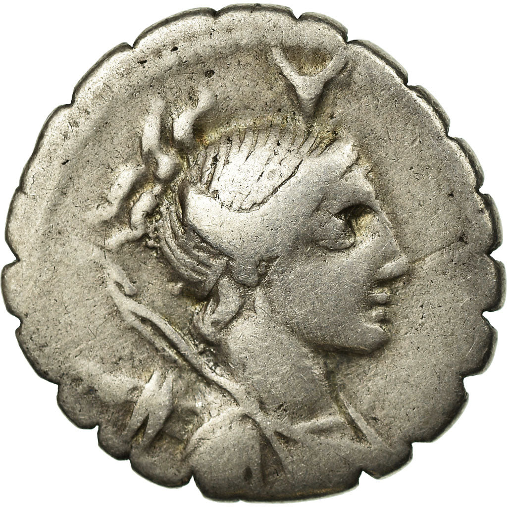 Coin, Postumia, Denarius, Rome, VF(30-35), Silver, Crawford:372/1