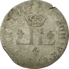 Monnaie, France, Louis XIV, XXX Deniers aux 2 L couronnés, 30 Deniers, 1711
