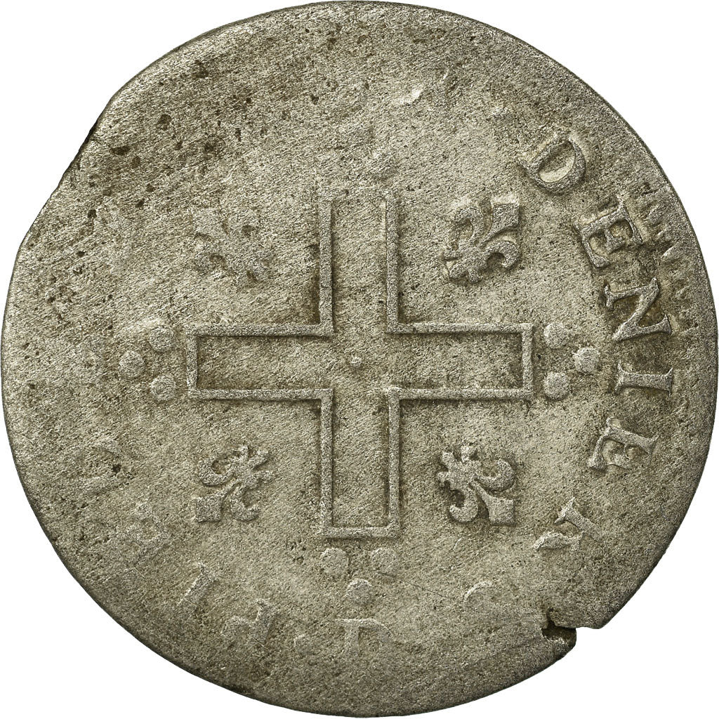 Monnaie, France, Louis XIV, XXX Deniers aux 2 L couronnés, 30 Deniers, 1711