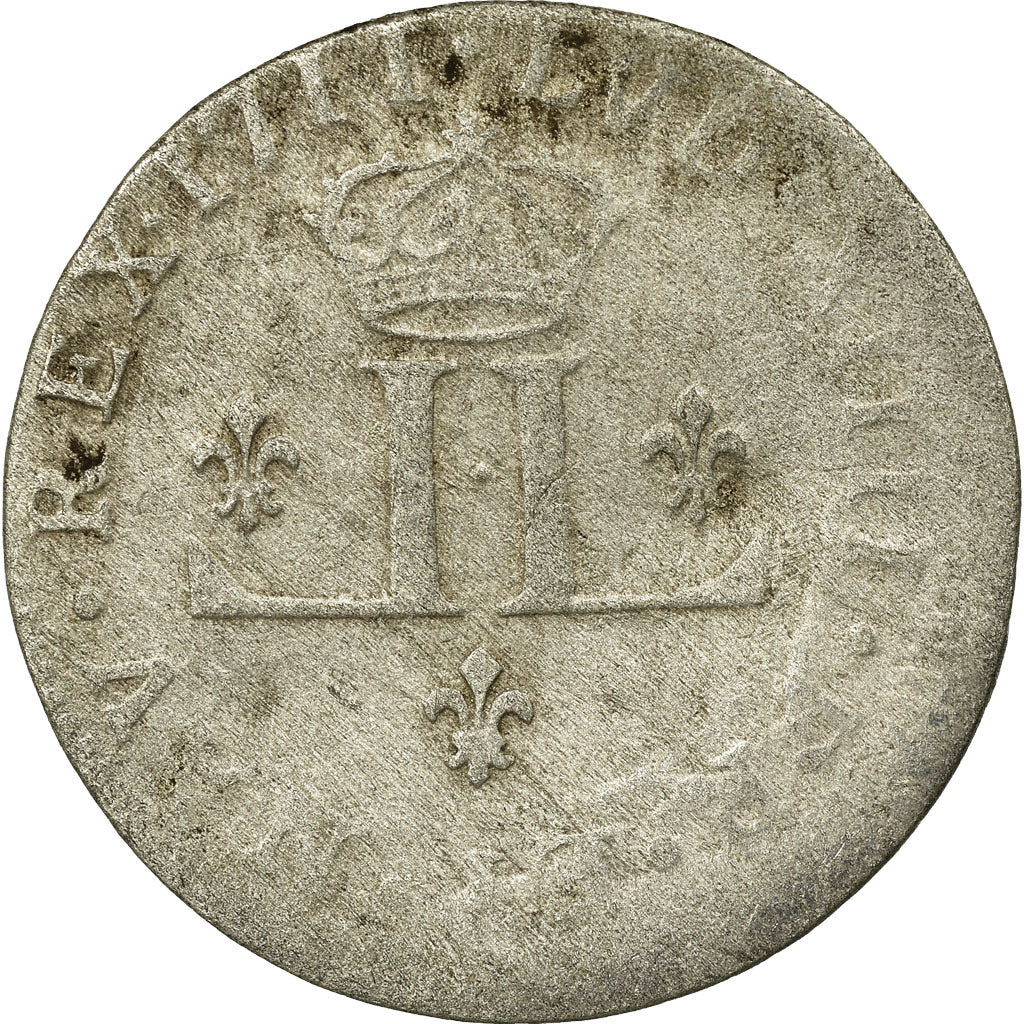 Moneta, Francja, Louis XIV, XXX Deniers aux 2 L couronnés, 30 Deniers, 1711