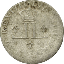 Moneta, Francja, Louis XIV, XXX Deniers aux 2 L couronnés, 30 Deniers, 1711