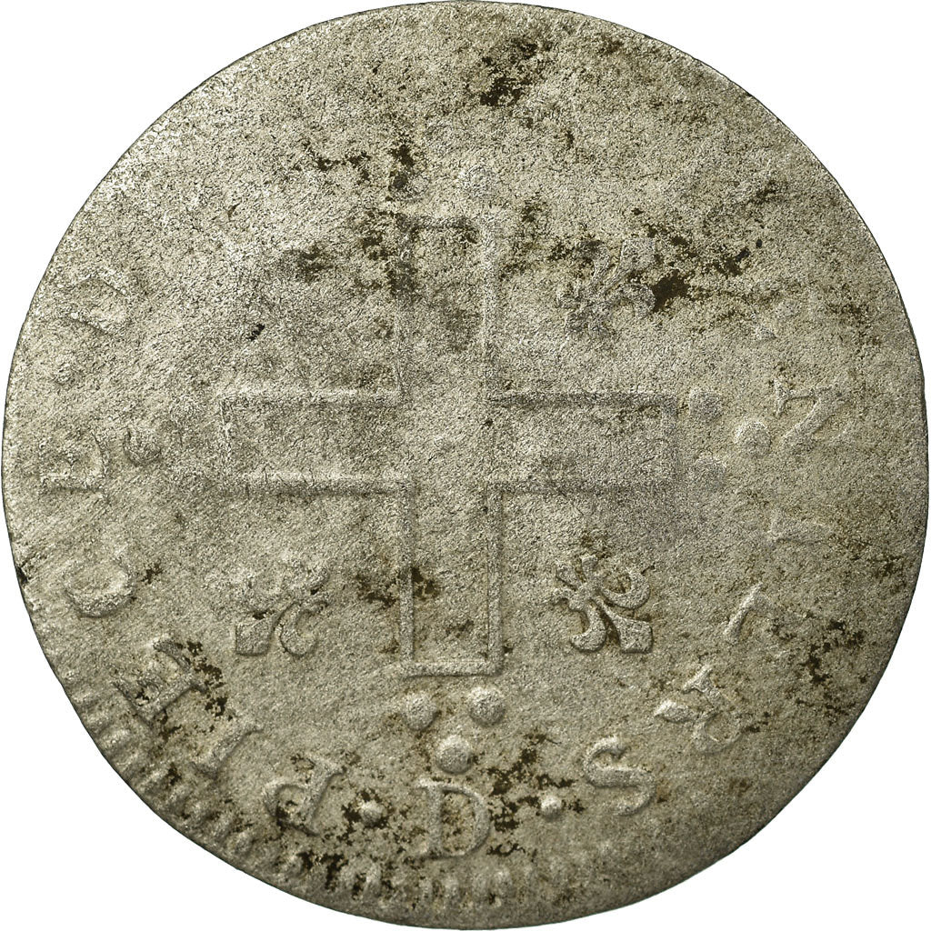 Moneta, Francja, Louis XIV, XXX Deniers aux 2 L couronnés, 30 Deniers, 1711
