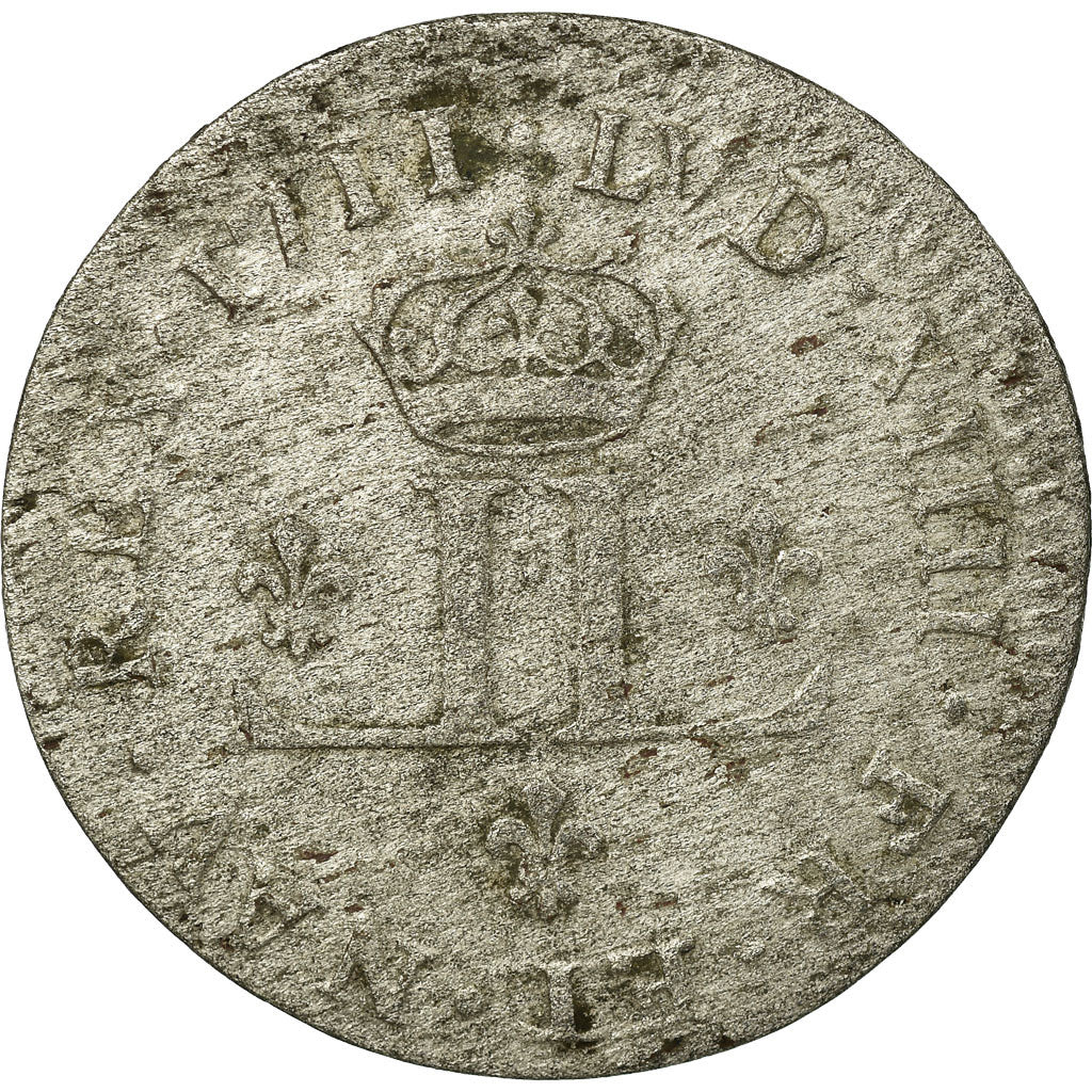 Moneta, Francja, Louis XIV, XXX Deniers aux 2 L couronnés, 30 Deniers, 1711