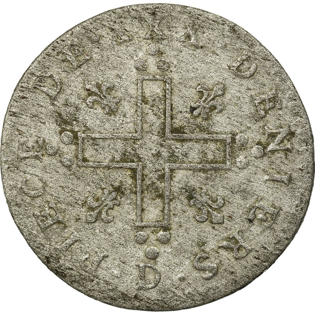 Moneta, Francja, Louis XIV, XXX Deniers aux 2 L couronnés, 30 Deniers, 1711