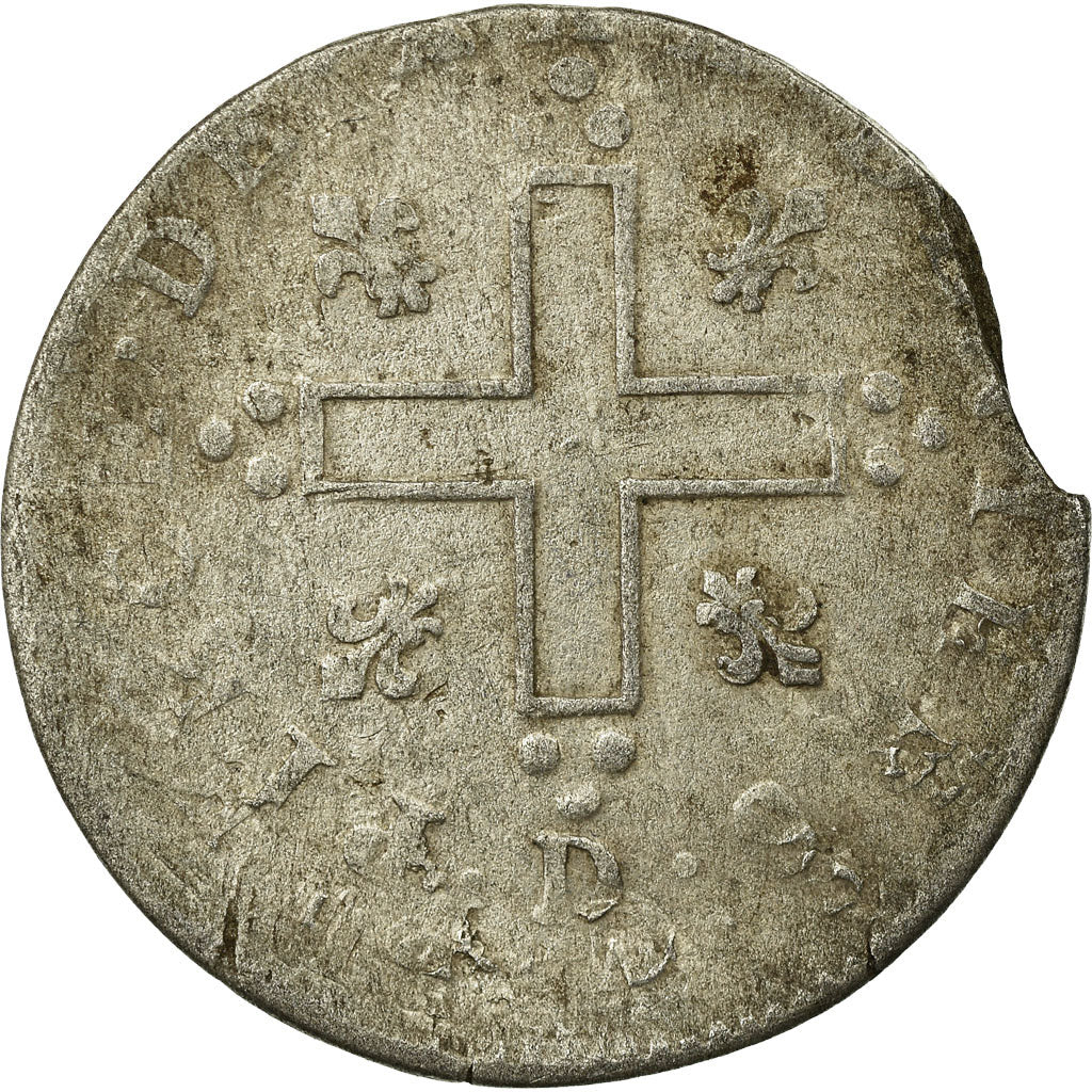 Moneta, Francja, Louis XIV, XXX Deniers aux 2 L couronnés, 30 Deniers, 1713