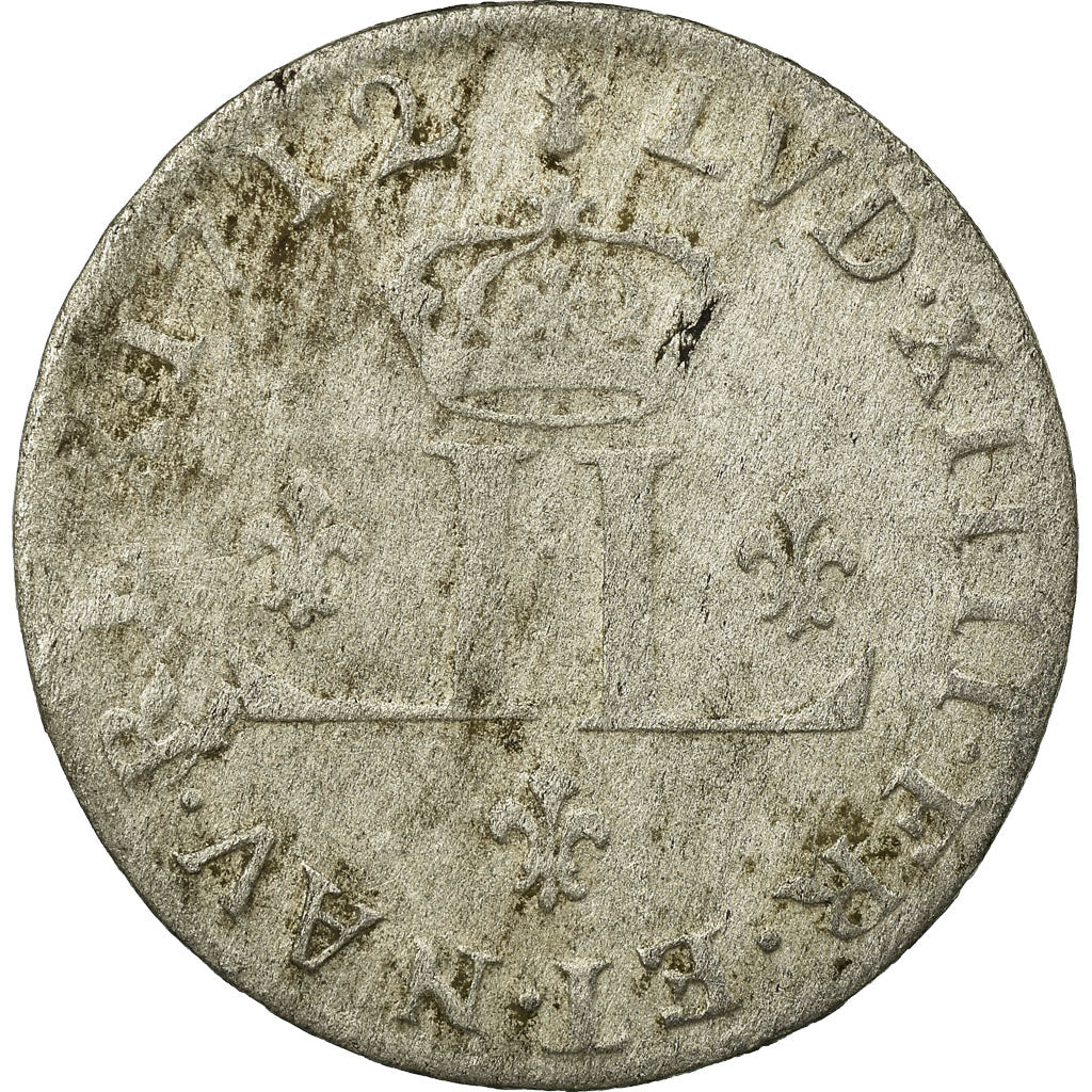 Moeda, França, Louis XIV, XXX Deniers aux 2 L couronnés, 30 Deniers, 1712
