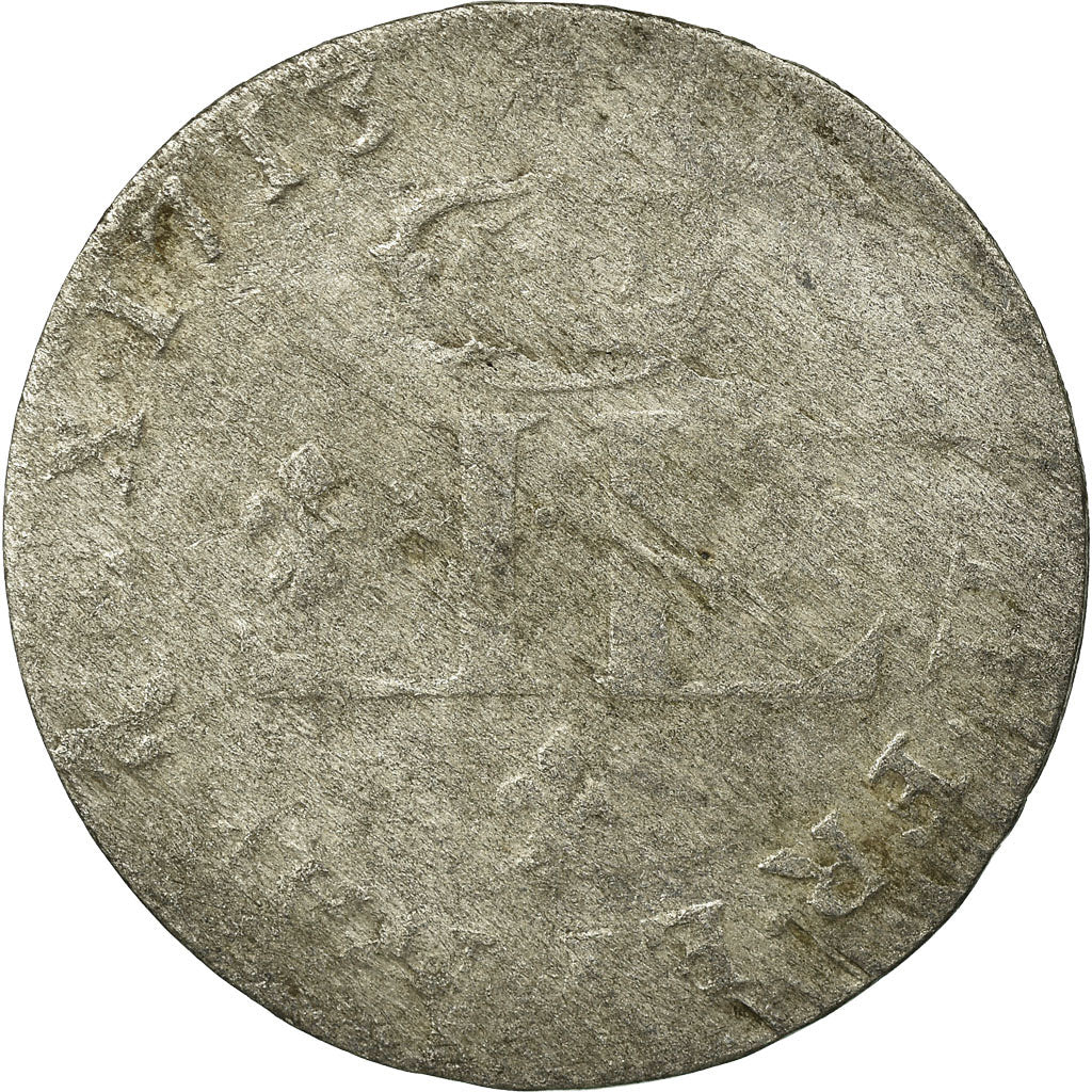 Moneta, Francja, Louis XIV, XXX Deniers aux 2 L couronnés, 30 Deniers, 1713