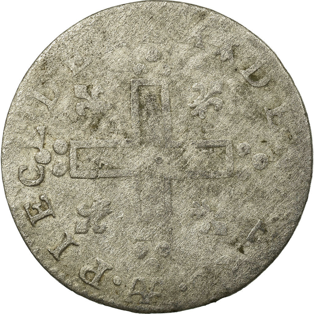 Moneta, Francja, Louis XIV, XXX Deniers aux 2 L couronnés, 30 Deniers, 1713