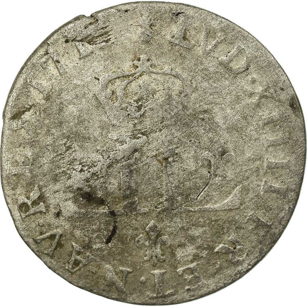 Coin, France, Louis XIV, XXX Deniers aux 2 L couronnés, 30 Deniers, 1713, Metz