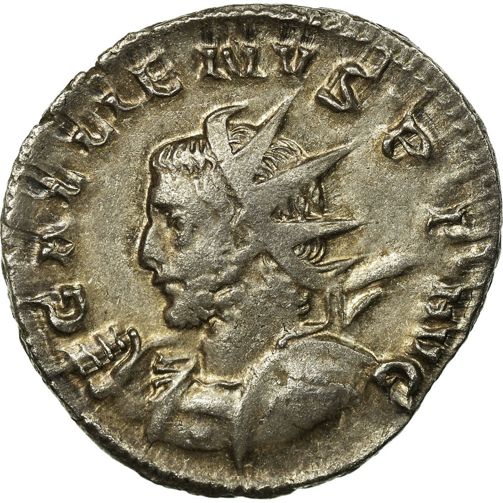 Moeda, Gallienus, Antoninianus, 257-258, Trier or Cologne, AU(50-53), Lingote