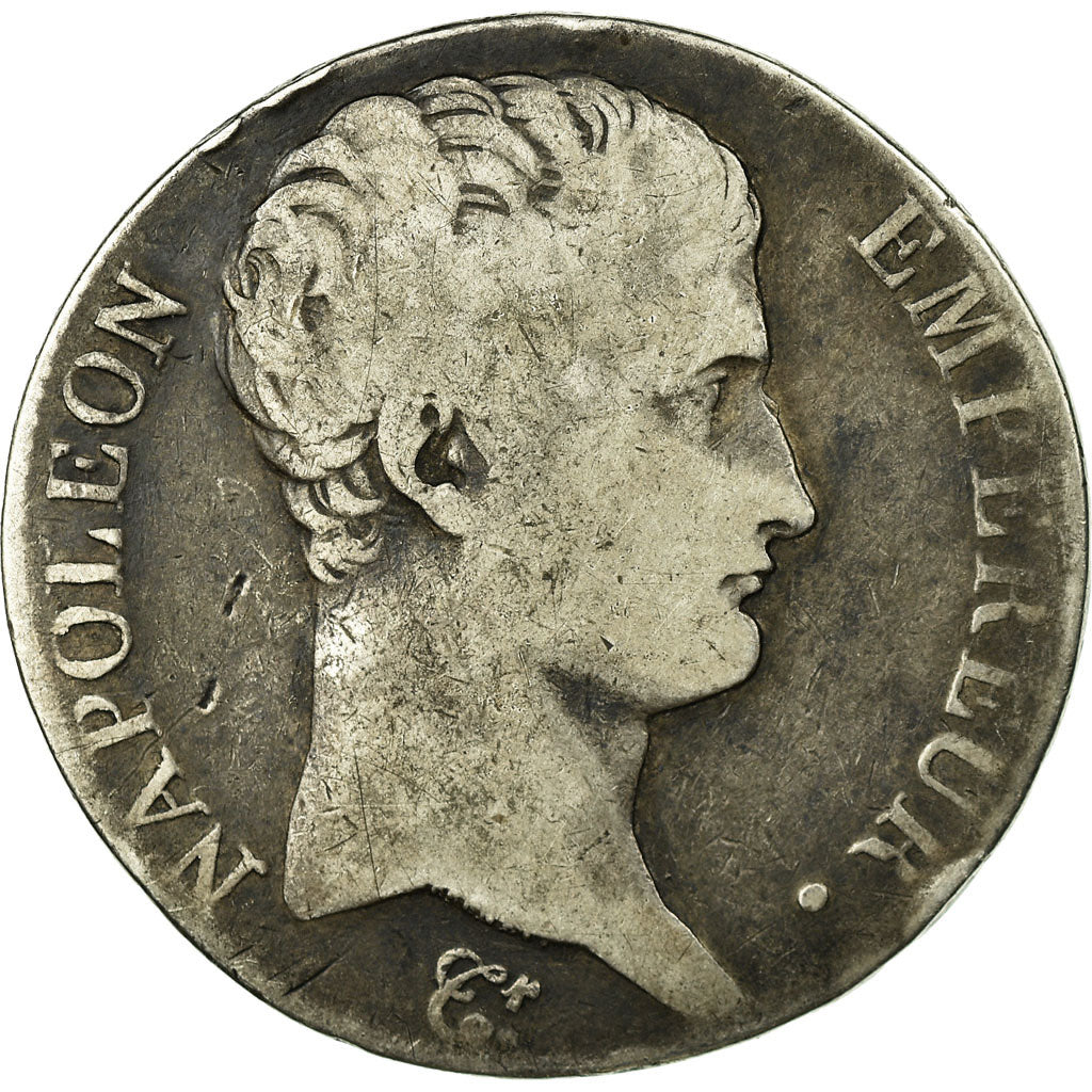 Moneta, Francia, Napoléon I, 5 Francs, AN 13, Toulouse, B+, Argento, KM:662.10