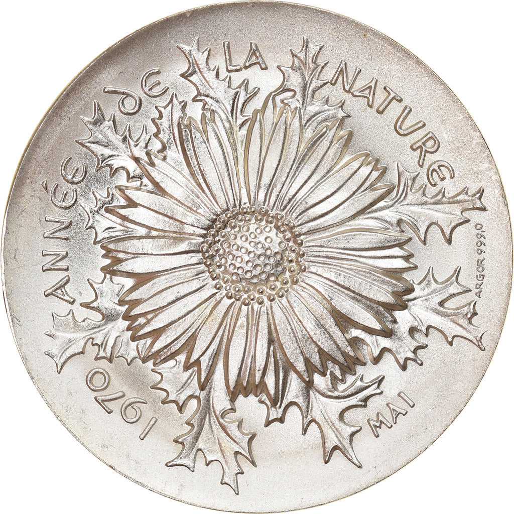 Switzerland, Medal, Année de la Nature, Mai, Chouette, Fauna, 1970, MS(64)
