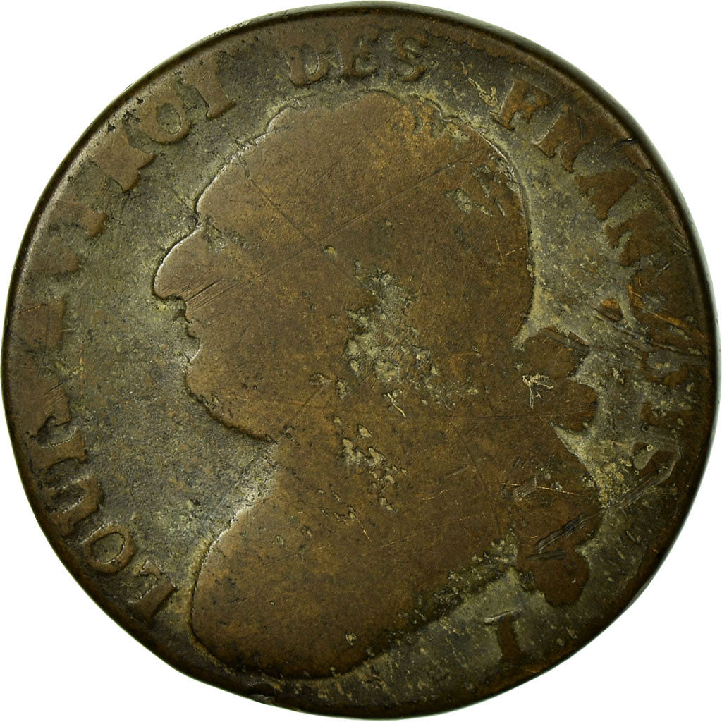 Moneta, Francia, 12 deniers françois, 12 Deniers, 1792, Limoges, B+, Bronzo