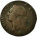 Moeda, França, Louis XVI, Sol ou sou, Sol, 1785, Lille, F(12-15), Cobre