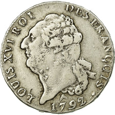Coin, France, Écu de 6 livres françois, ECU, 6 Livres, 1792, Orléans