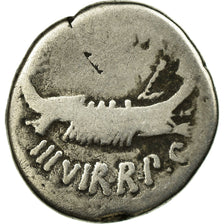 Coin, Marcus Antonius, Denarius, Traveling Mint, F(12-15), Silver