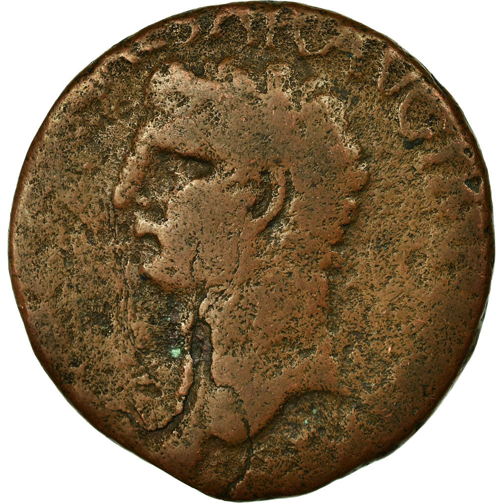 Coin, Claudius, As, 42, Rome, Gallic imitation, F(12-15), Copper, RIC:100