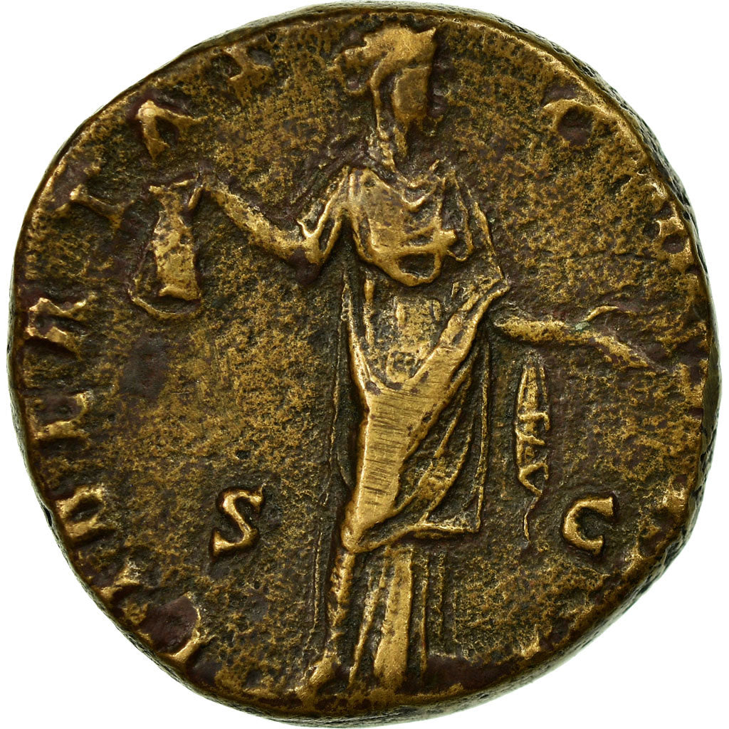 Coin, Antoninus Pius, Dupondius, Rome, VF(30-35), Bronze, RIC:920