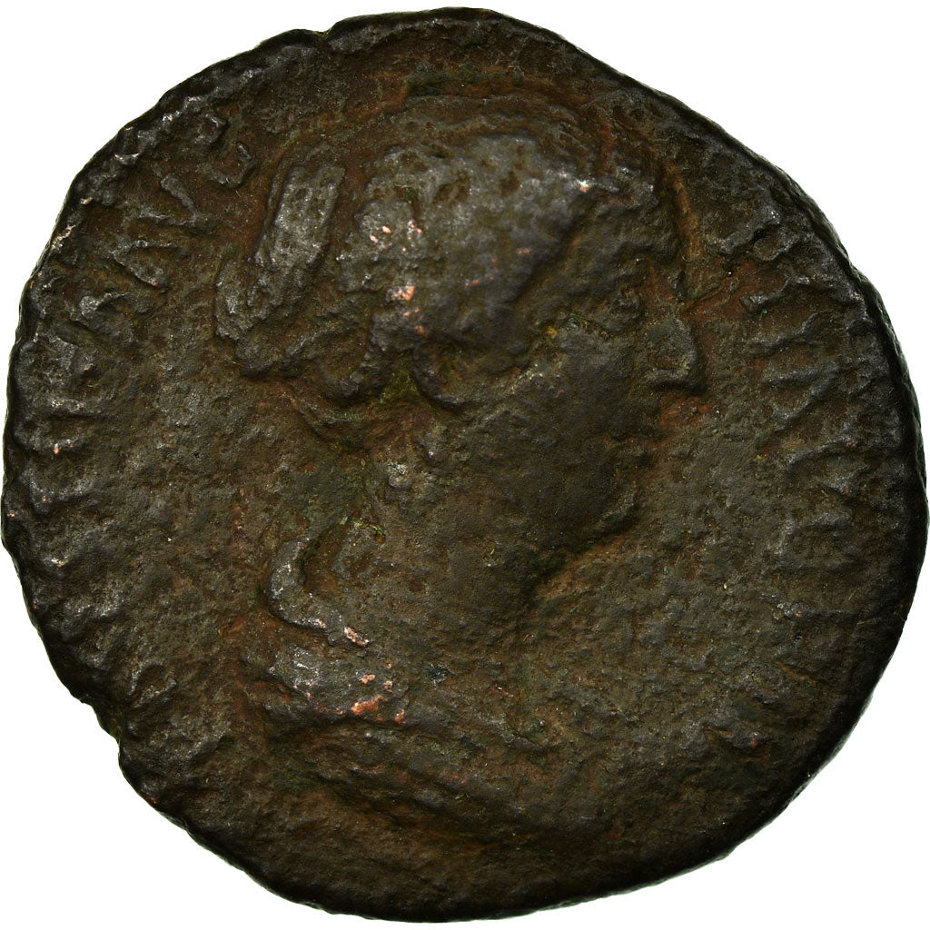 Moneda, Faustina II, As, Roma, BC+, Cobre