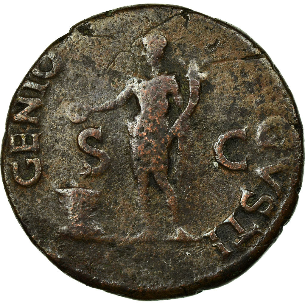 Coin, Nero, As, Lyon - Lugdunum, VF(20-25), Copper, RIC:533
