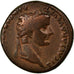 Coin, Tiberius, As, 12-14, Lyon, VF(30-35), Copper, RIC:245
