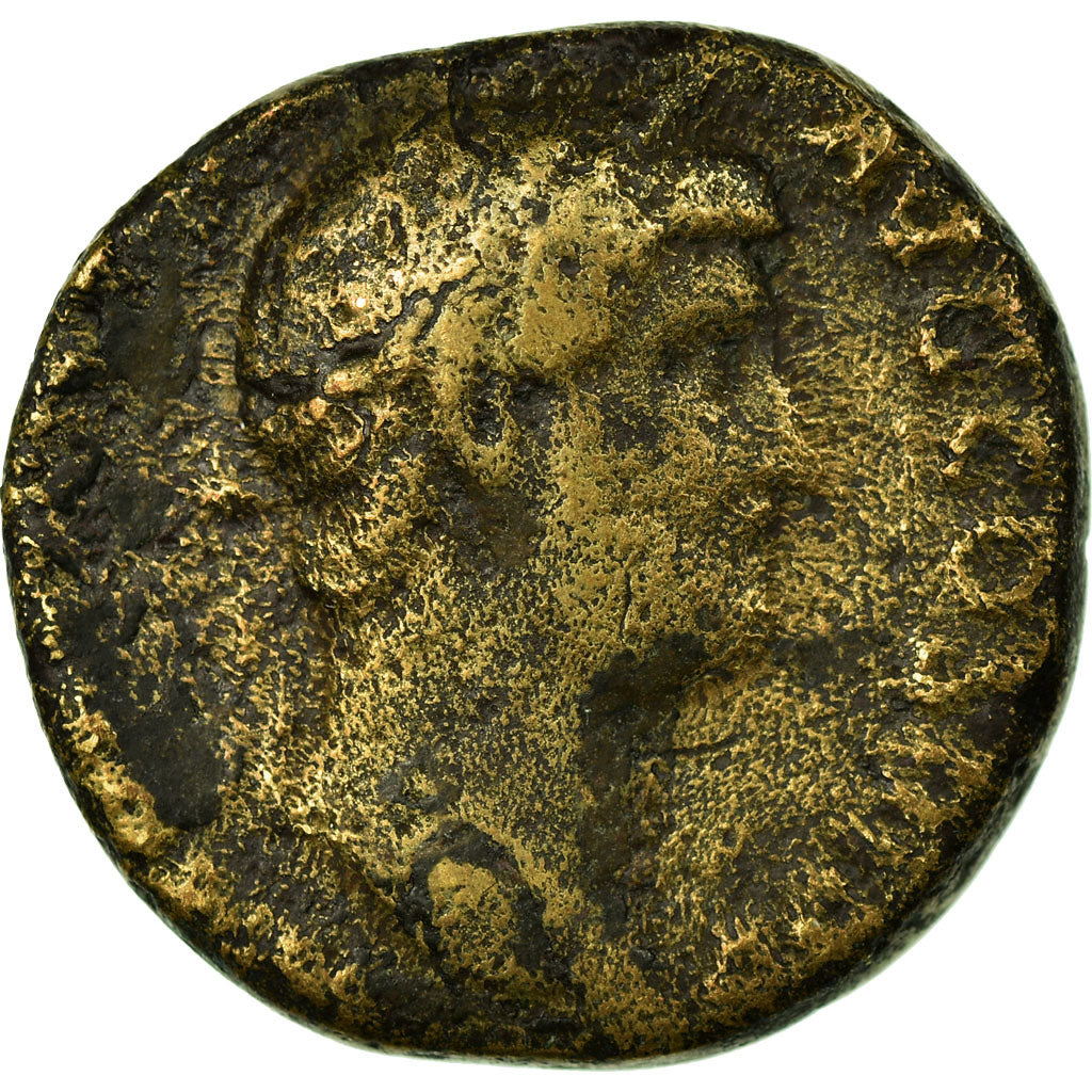 Coin, Hadrian, As, Roma, F(12-15), Copper