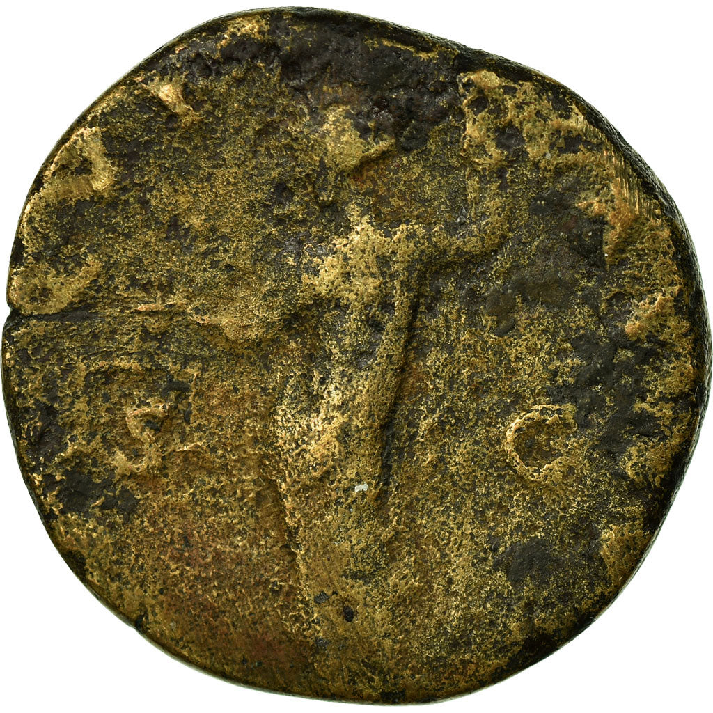 Coin, Hadrian, As, Roma, F(12-15), Copper