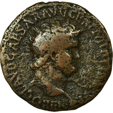 Coin, Nero, As, 66, Lyon - Lugdunum, Rare, VF(20-25), Copper, RIC:477