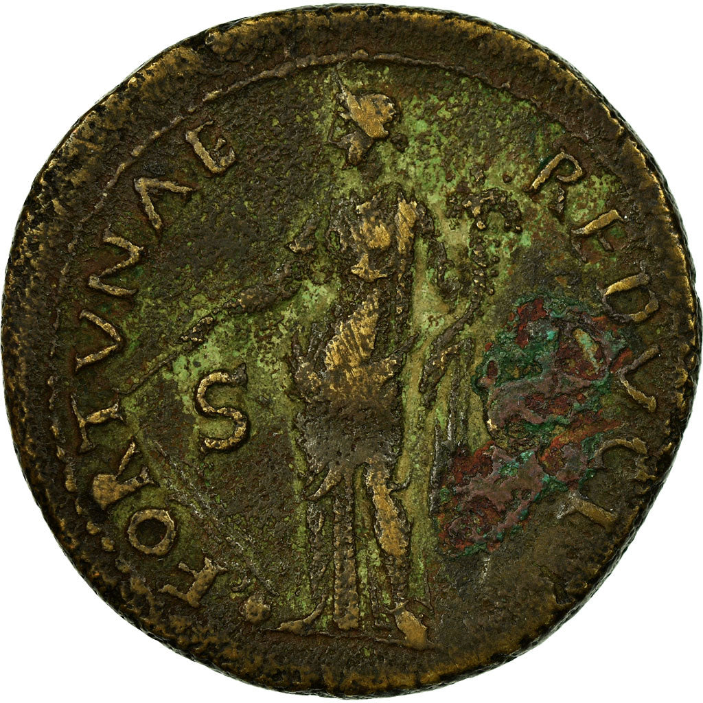 Coin, Vespasian, As, 77-78, Lyon - Lugdunum, VF(30-35), Copper, RIC:1217