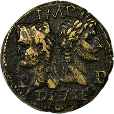 Moneta, Augustus, Dupondius, 27-14 BC, Nîmes, MB, Bronzo, RIC:155