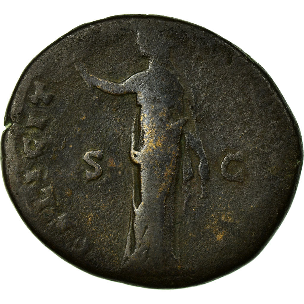 Coin, Antoninus Pius, Dupondius, Roma, VF(30-35), Copper