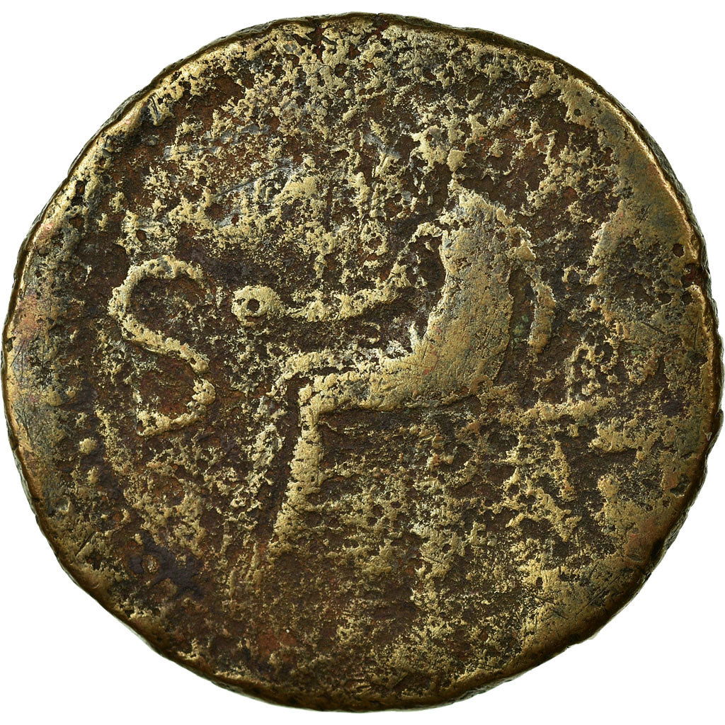 Coin, Germanicus, As, 37-38, Rome, VF(20-25), Bronze, RIC:38