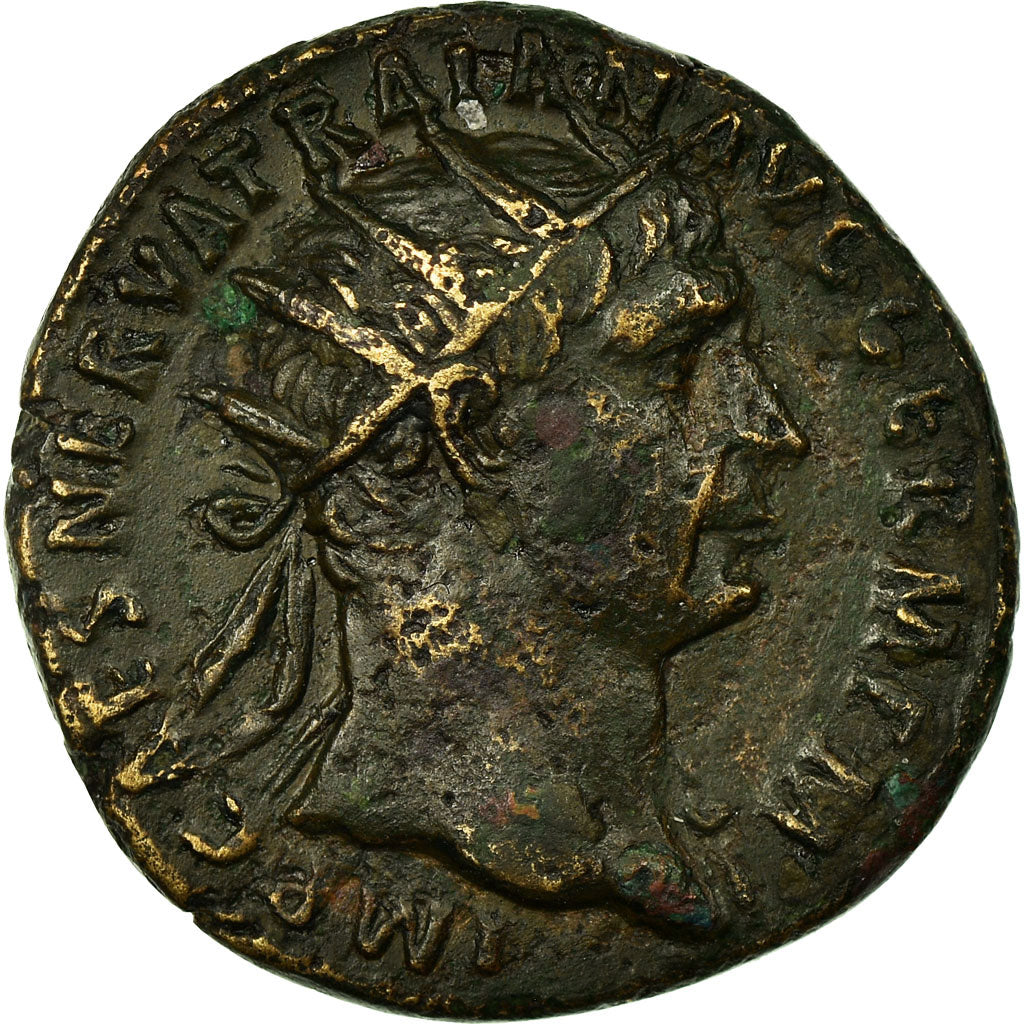 Coin, Trajan, Dupondius, 101, Rome, AU(50-53), Copper, RIC:428