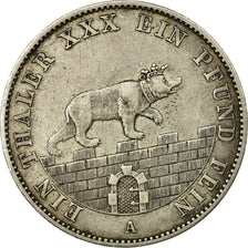 Monnaie, Etats allemands, ANHALT-BERNBURG, Alexander Carl, Thaler, 1862, Berlin