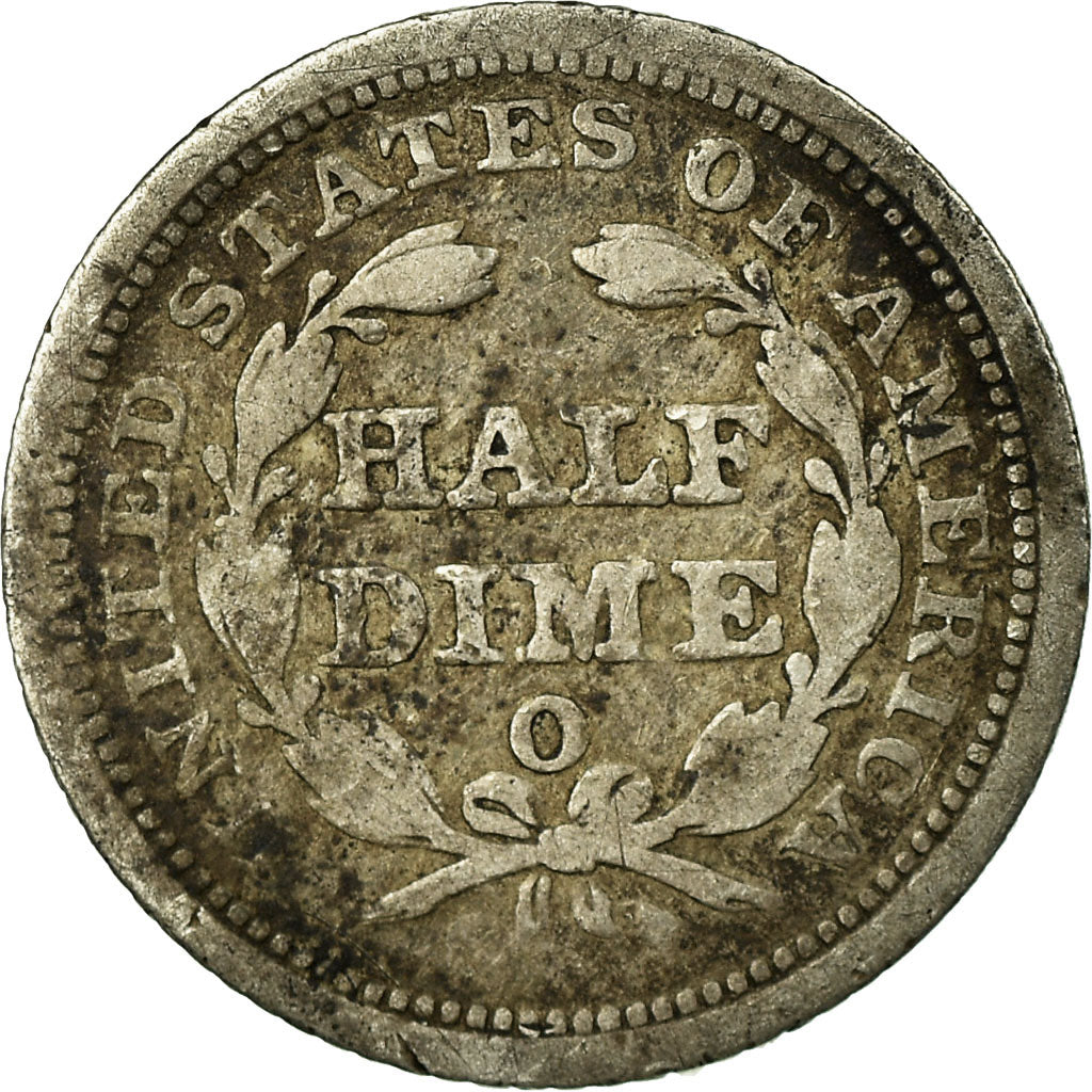 Coin, United States, Seated Liberty Half Dime, Half Dime, 1853, U.S. Mint, New