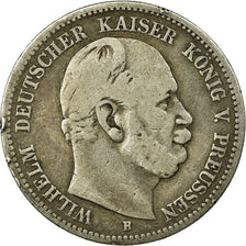 Moeda, Estados Alemães, PRUSSIA, Wilhelm I, 2 Mark, 1876, Hannover, VF(30-35)