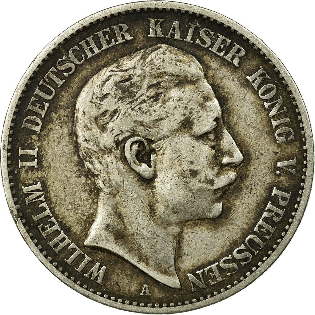 Coin, German States, PRUSSIA, Wilhelm II, 2 Mark, 1898, Berlin, VF(30-35)