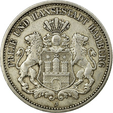 Monnaie, Etats allemands, HAMBURG, 2 Mark, 1907, Hamburg, TB+, Argent, KM:612